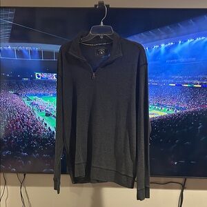 Men's Gray quarter zip Sweater